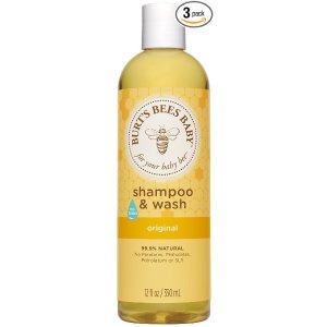Burt's Bees 婴儿温和洗发/沐浴液 12盎司x3瓶