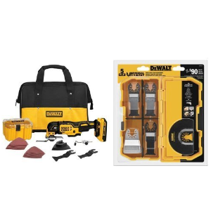 Today Only: DEWALT DCS355D1 20V XR Brushless Oscillating Multi-Tool Kit with DWA4216 5-Piece Accessory Kit Bundle