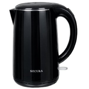 Secura 1.8 Quart Stainless Steel Cordless Electric Water Kettle Double Wall Cool Touch Exterior