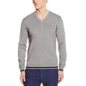 Calvin Klein Men's Cotton Modal Micro-Print Sweater