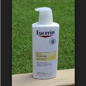 Lightning deal! Eucerin Daily Protection SPF 15 Moisturizing Body Lotion 16.9 Fluid Ounce (Pack of 3