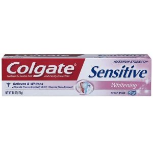 Colgate Sensitive Maximum Strength Sensitive Whitening Toothpaste 6 oz (Pack of 6)