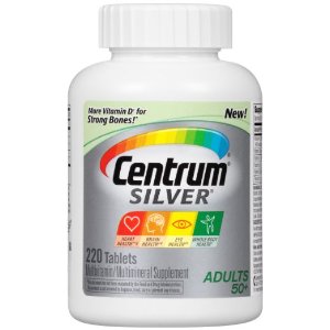 Centrum Silver Adult Multivitamin / Multimineral Supplement Tablet, Vitamin D3 (220 Count) (Package May Vary)