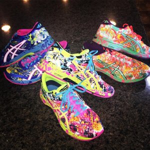 asics multicolor womens shoes