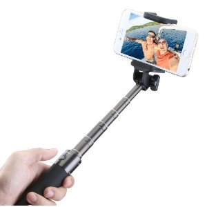 Mpow Extendable Bluetooth Aluminum Selfie Stick with Adjustable Phone Holder for iPhone 6, iPhone 6 Plus,iOS & Android Phones