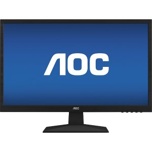 AOC - 24" LED FHD Monitor - Black