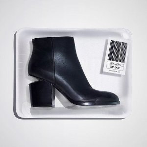 Alexander Wang Gabi Tilt-Heel Leather Boot @ Neiman Marcus