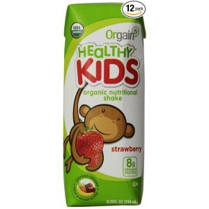 Orgain Healthy Kids 儿童有机营养奶昔, 草莓味 8.25盎司x12盒