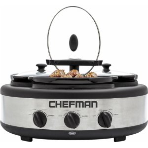 Chefman - 4.5-Quart Slow Cooker - Stainless