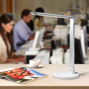 Lightning deal! TaoTronics LED Desk Lamp Eye-caring Table Lamp ( black)