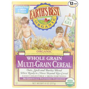 Earth's Best Organic, Whole Grain Multi-Grain Cereal, 8 Ounce (Pack of 12)