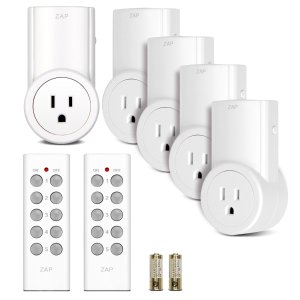 Etekcity Wireless Remote Control Electrical Outlet Switch for Household Appliances, White