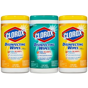 Clorox消毒湿巾, 225ct