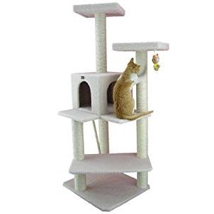 Armarkat Cat tree Furniture Condo, Height -50-Inch to 60-Inch