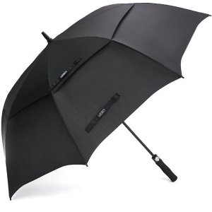 G4Free Blue Line Golf-Size Vented Canopy Compact Umbrella