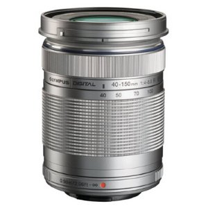Olympus M. Zuiko Digital ED 40-150mm f/4-5.6"R" Zoom Lens for M43 System(Black and Silver)