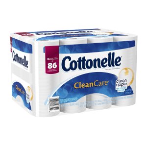 Cottonelle CleanCare Toilet Paper Bath Tissue, 36 Family Rolls