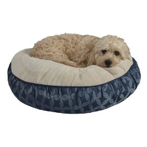Pet Spaces 24-Inch Print Round Pet Bed