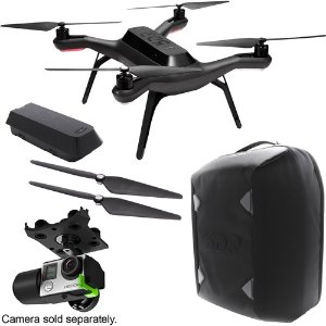 3DR Solo Drone with Gimbal, Rechargeable Battery, Extra Propellers and Backpack