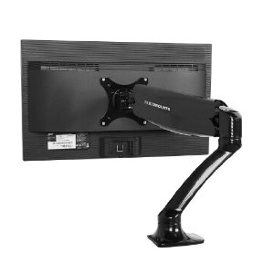 FLEXIMOUNTS M01 Full Motion LCD arm Desk Monitor Mount for 10''-27''