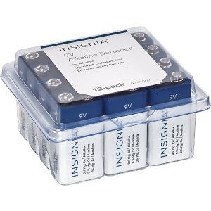 Insignia 9V Batteries (12-pack) - White/Blue
