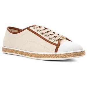 Michael Kors Kristy Canvas And Leather Sneaker