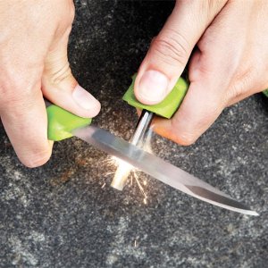 $15 贝爷的选择!morakniv light my fire 工具刀 火石