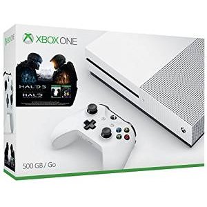 新低价！超新款Xbox One S 500GB 游戏主机 Halo光环收藏版套装