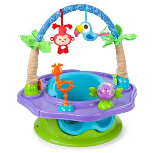 Summer Infant 3-Stage SuperSeat Deluxe Giggles Island: Positioner, Activity Seat, and Booster, Neutral