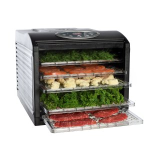 Ivation Electric Countertop Food Dehydrator with 6 Drying Racks, Digital Temperature Controls and Timer with Automatic Shutoff, Even Dry From 95º F To 158º F