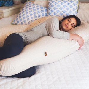 Leachco- All Nighter Total Body Pregnancy Pillow, Ivory