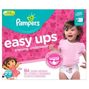Pampers Girls Easy Ups Training Underwear, 2T-3T (Size 4), 164 Count