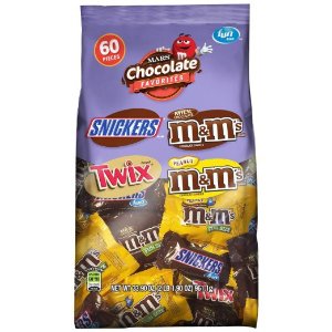 MARS Chocolate Favorites Fun Size Candy Bars Variety Mix 33.9-Ounce 60-Piece Bag