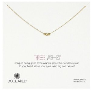 Dogeared Three Wishes Gold-Plated Sterling Silver Necklace