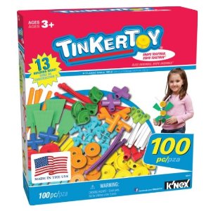 TINKERTOY ‒ 100 Piece Essentials Value Set ‒ Ages 3+ Preschool Education Toy