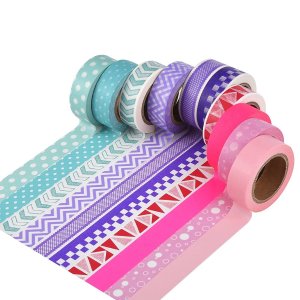 Mudder 10 Rolls Washi Tapes for Scrapbooking Arts Crafts Office Party Supplies and Gift Wrapping