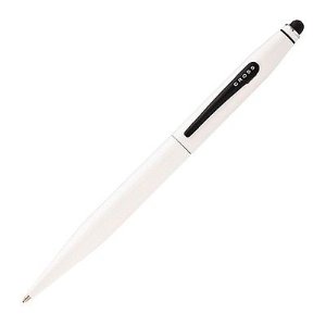 Cross Tech 2 Pearl White Ballpoint Pen with 2 Bonus Refills