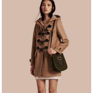 burberry straight fit duffle coat