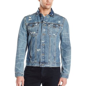 Calvin Klein Jeans Men's Ripped Denim Jacket