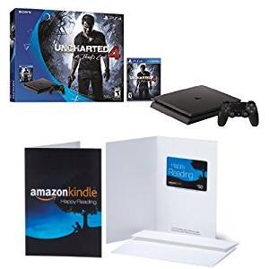 Free $50 Amazon Gift Card! PlayStation 4 Slim 500GB Console - Uncharted 4 Bundle +