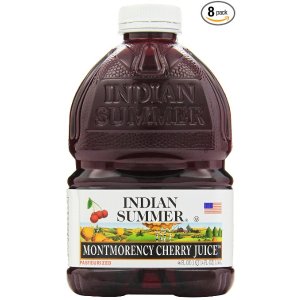 Indian Summer 100% Juice, Montmorency Cherry, 46-Ounce Containers (Pack of 8