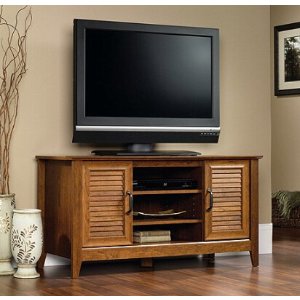 Sauder Milled Cherry Panel TV Stand for TVs up to 47"