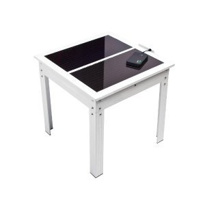 Savana Solar Powered Patio Table with Power Bank 5 for Charging Portable Devices