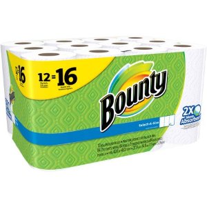 Bounty厨房纸巾超大卷装, 12卷