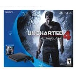Sony PlayStation 4 Bundle (Uncharted 4 game and two DualShock 4 wireless controllers)