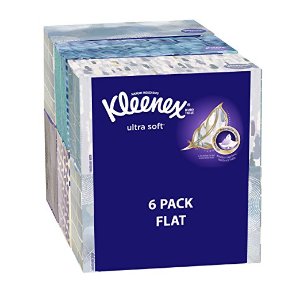 Kleenex Ultra Soft & Strong Facial Tissues, Medium Count Flat, 170 ct, 6 Pack