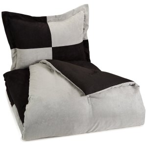 AmazonBasics Two-Tone Microsuede Comforter Set