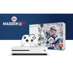 Xbox One S Madden NFL 17 Bundle (1TB) w/ 4k UHD Movie and Wireless Controller