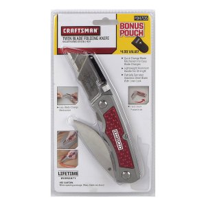 Craftsman Twin-Blade Folding Knife with Carrying Case
