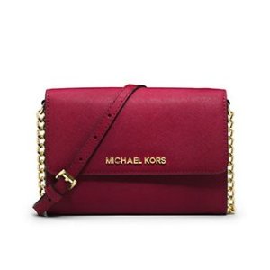 MICHAEL Michael Kors Jet Set Travel Saffiano Leather Smartphone Crossbody Bag @ Lord & Taylor